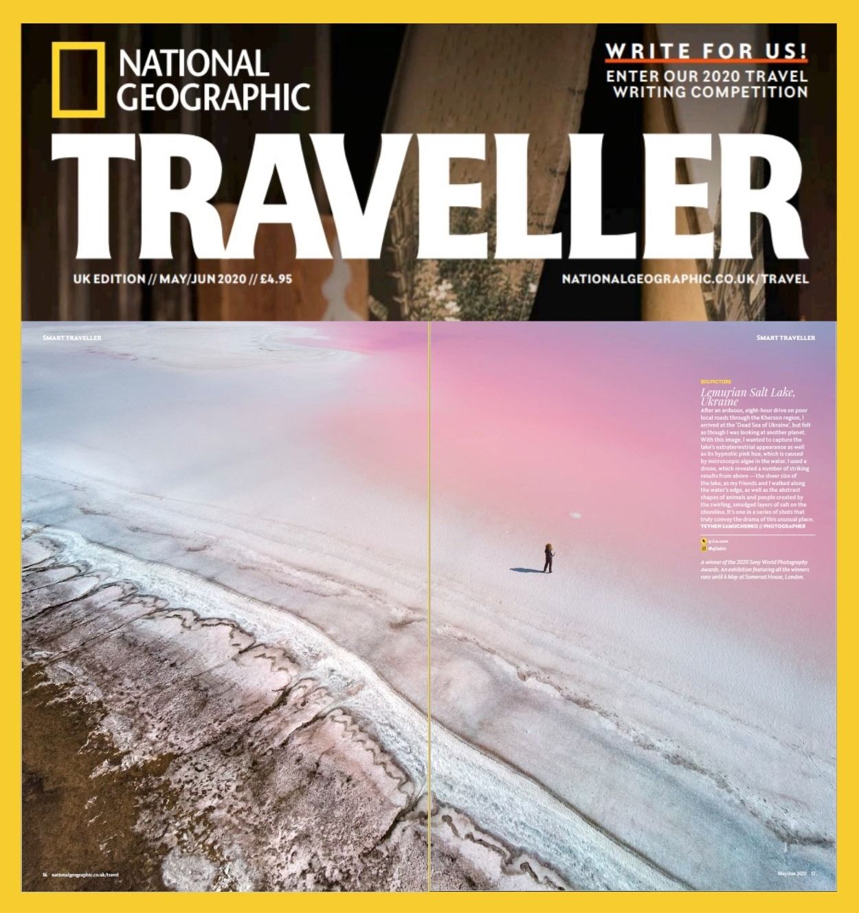 На рожевій планеті: знімок соляного озера Херсонщини опублікували в National Geographic - фото 475143