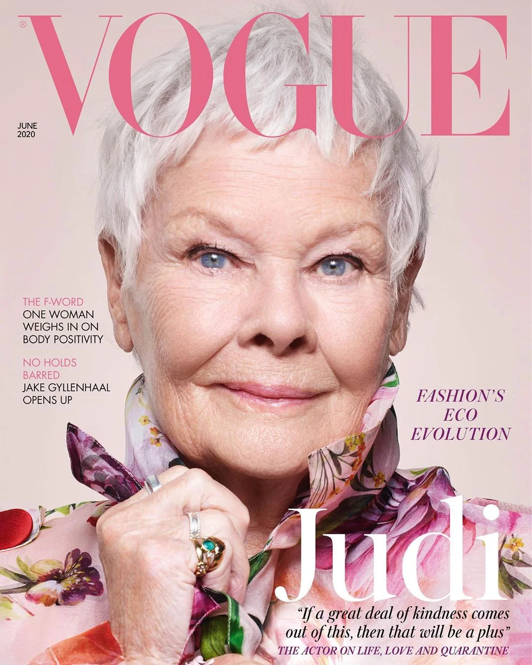 85-річна актриса Джуді Денч стала найстаршою жінкою на обкладинці британського Vogue - фото 477238