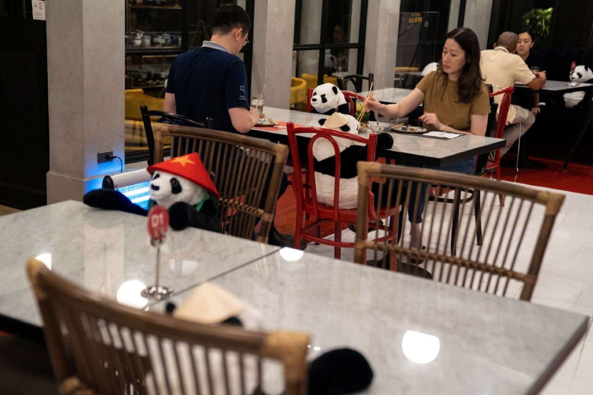 В таиландском ресторане посадили за столики игрушечных панд, и это не прикол - фото 478225