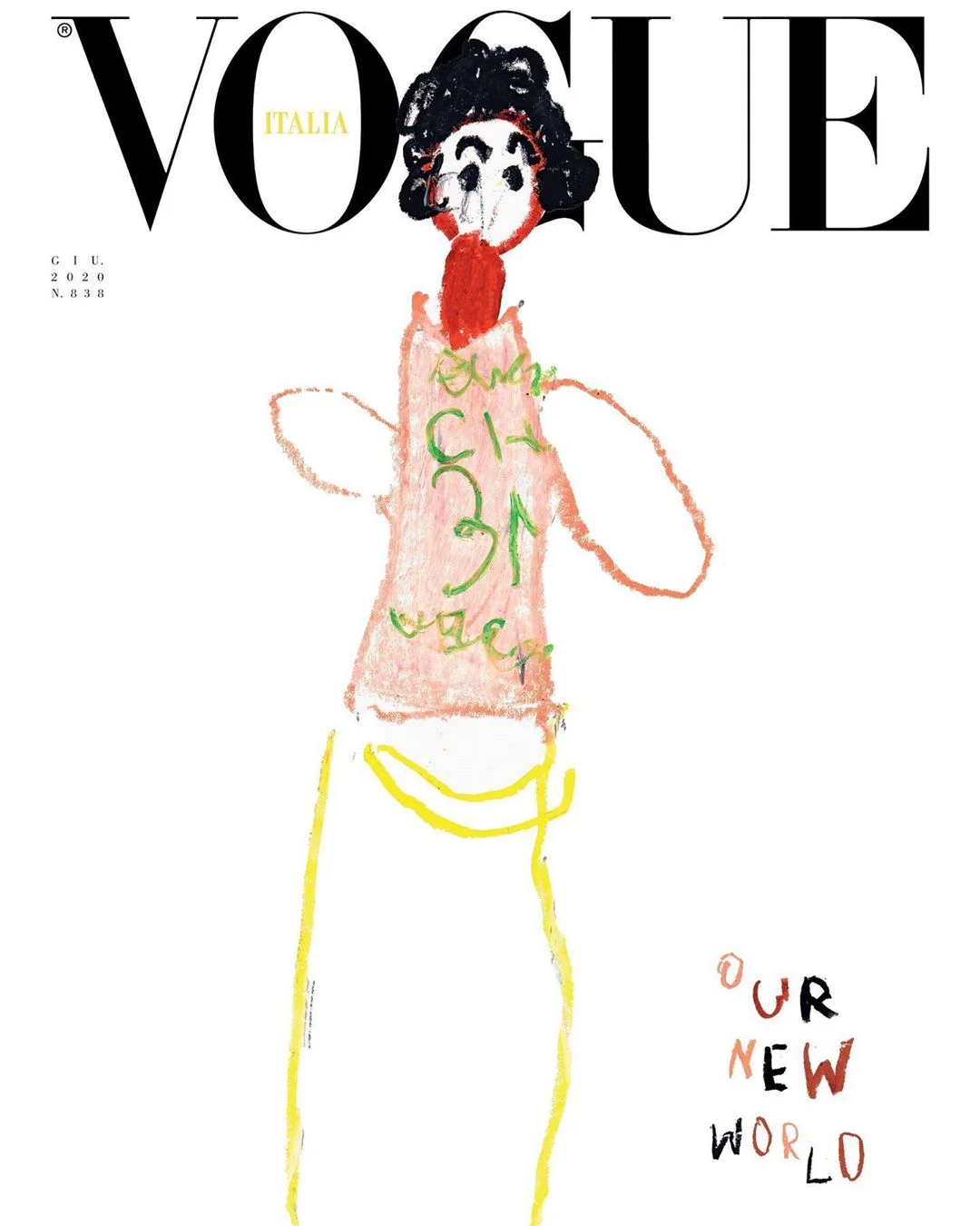 Впервые в истории обложку Vogue украсили детские рисунки - фото 480759