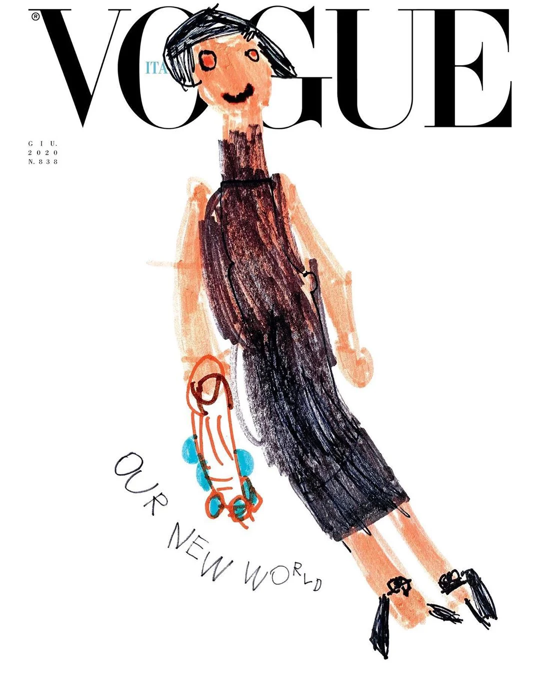 Впервые в истории обложку Vogue украсили детские рисунки - фото 480760