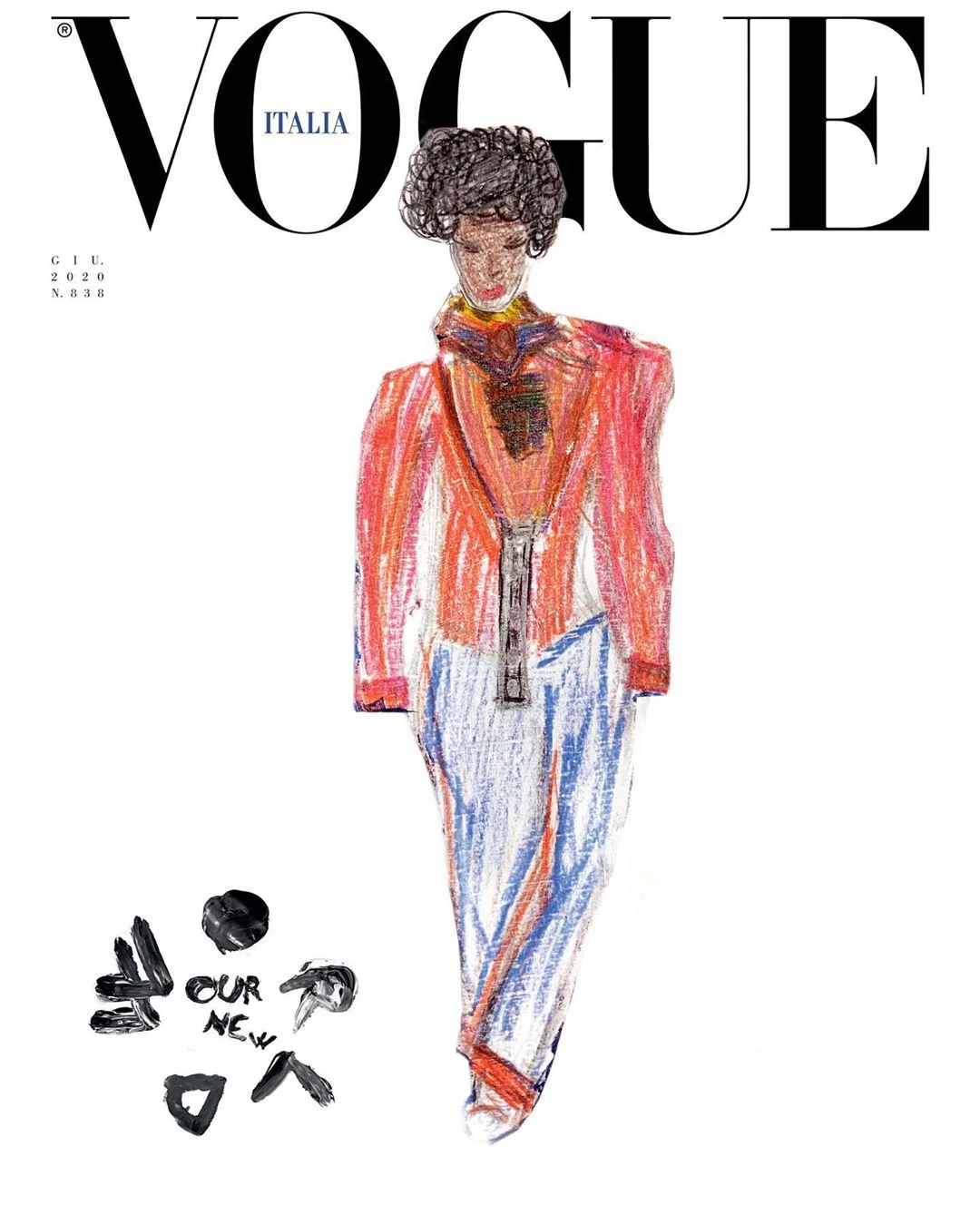 Впервые в истории обложку Vogue украсили детские рисунки - фото 480761