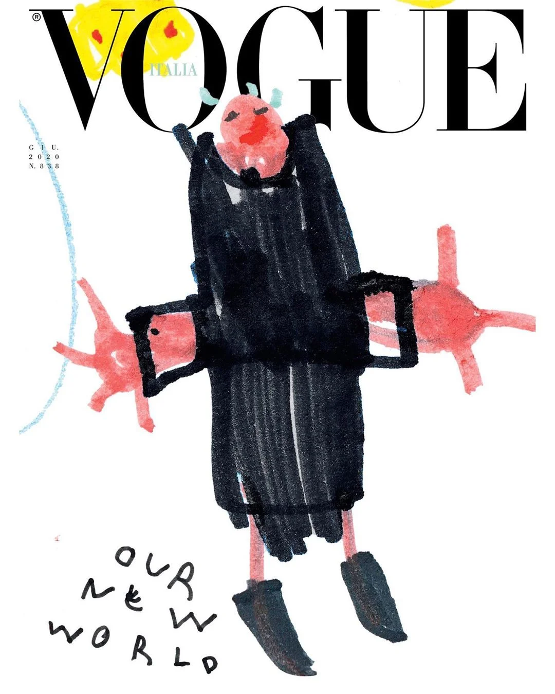 Уперше в історії обкладинку Vogue прикрасили дитячі малюнки - фото 480763