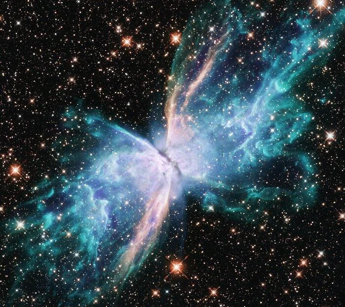 Ученые сфотографировали невероятную космическую туманность, похожую на бабочку - фото 482076