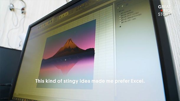 Проти правил: чоловік створює шедевральні картини в табличках Microsoft Excel - фото 483952