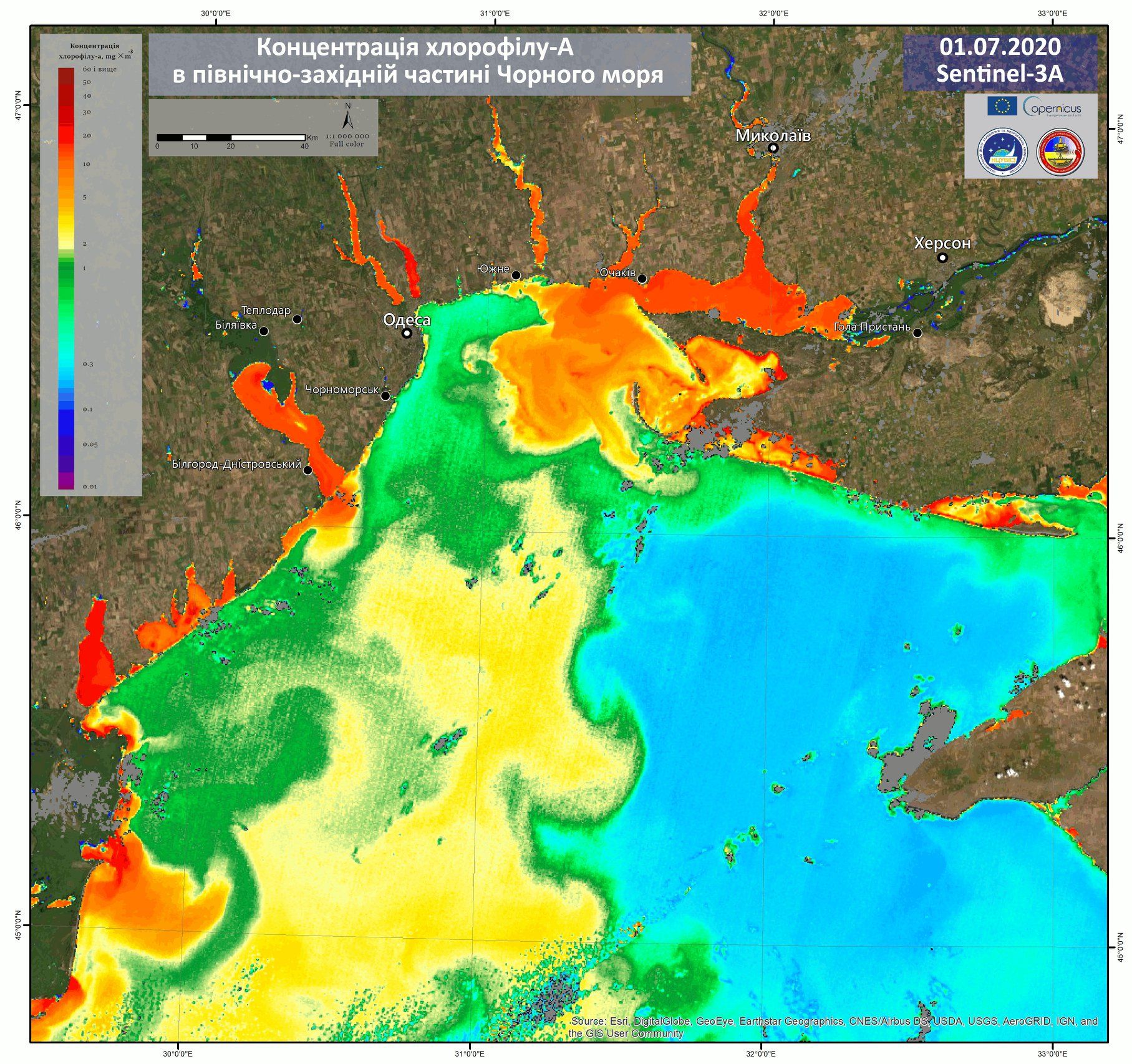 Черное море начало цвести, и это видно даже из космоса - 484013 Черное море начало цвести, и это видно даже из космоса - фото 484013