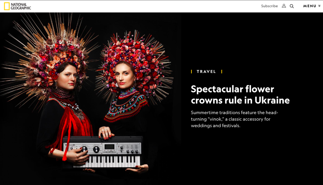 Издание National Geographic написало о цветочных венках украинской дизайнерки - 484040 Издание National Geographic написало о цветочных венках украинской дизайнерки - фото 484040