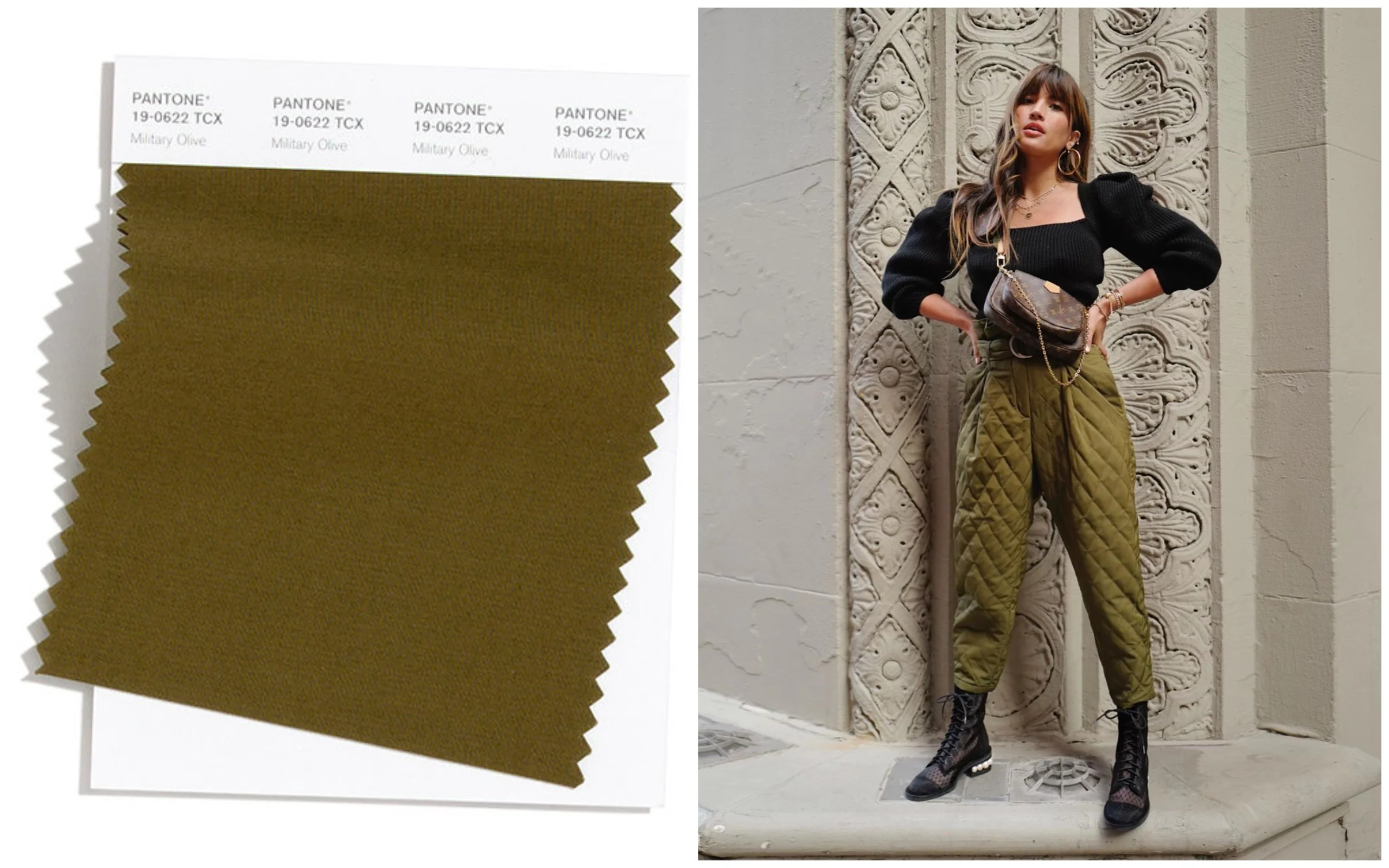 Модні кольори осені 2020 року в одязі - Оливковий хакі (Military Olive) - фото 488569