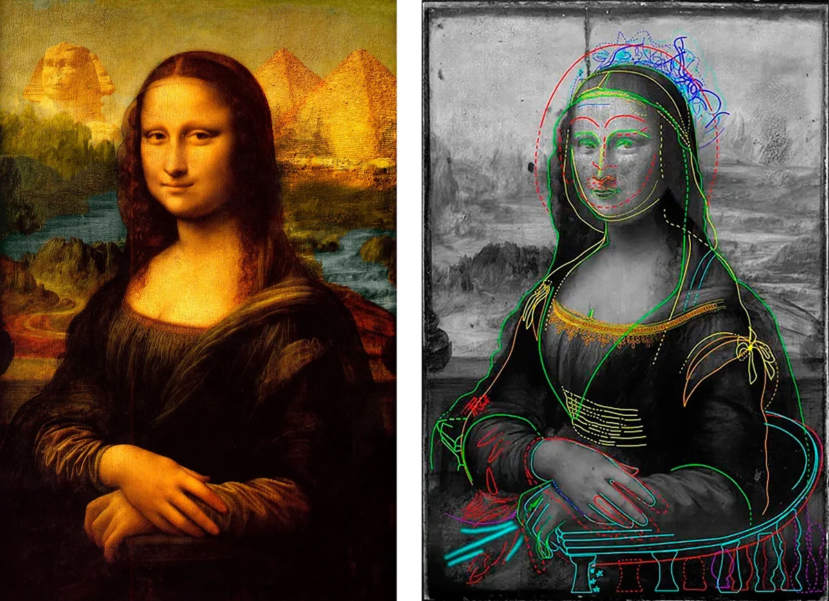 Унікальна знахідка: під картиною 'Мона Ліза' знайшли прихований малюнок Леонардо да Вінчі - фото 492661