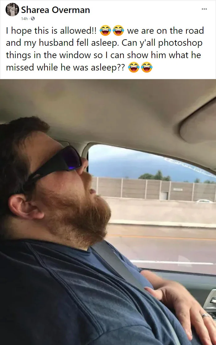 Мужчина заснул во время путешествия с открытым ртом и стал героем смешных мемов - фото 492803