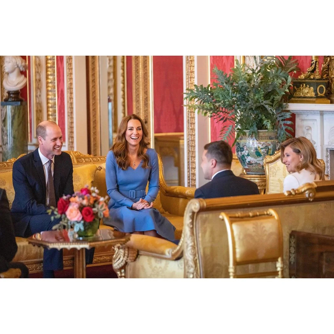 Елена и Владимир Зеленские встретились с Кейт Миддлтон и принцем Уильямом - фото 493338