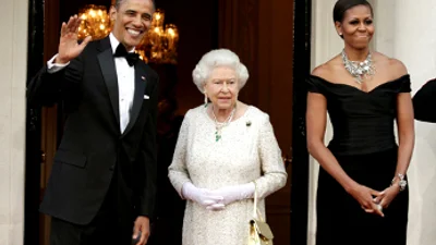Барак Обама толкнул тост под гимн Великобритании 
