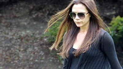 Вагітна Вікторія Бекхем зіграла у футбол