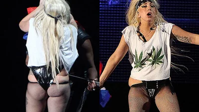 Lady Gaga с косяком в Амстердаме