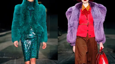 Цветной мех стал трендом сезона