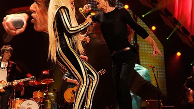 Lady Gaga выступила с The Rolling Stones