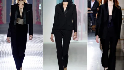 Модницы покупают черные смокинги