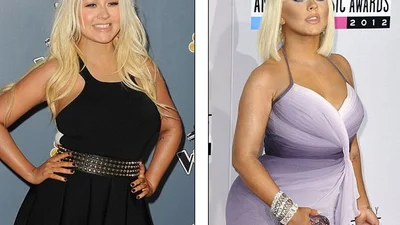 Кристина Агилера успела похудеть к весне