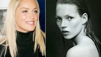 Кейт Мосс и Шерон Стоун поцеловались по-взрослому