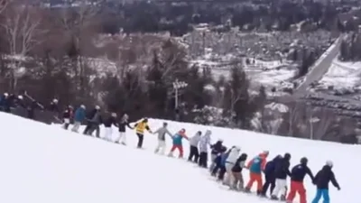Как лыжники мировой рекорд установили