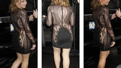 Кайли Миноуг удивила прозрачным платьем 