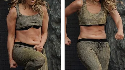 Джей Ло удивила дряблым животом и большой попой