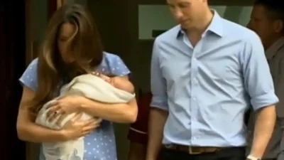 Кейт Миддлтон и принц Гарри показали новорожденного сына (ВИДЕО)