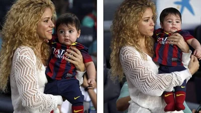 Шакира с сыном пришла на футбол