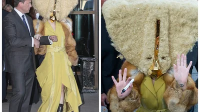 Lady Gaga прилетела в Берлин в костюме на Хэллоуин
