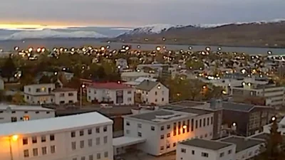 На город в Исландии сварилось НЛО