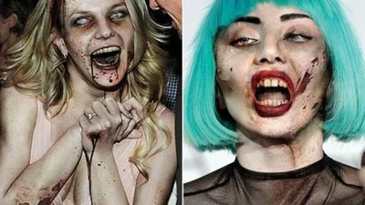 Знаменитості в образі зомбі