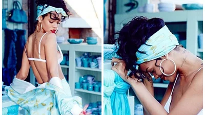 Рианна устроила фотосессию в бикини