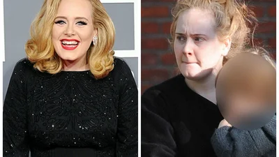 Адель шокирует прохожих без косметики