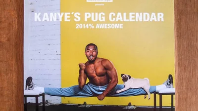 Канье Уэст стал героем календаря с собачками 