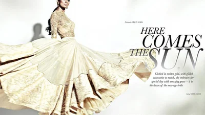 Нереальная красота в Elle: свадебные платья в индийском стиле