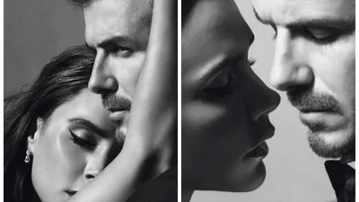 Полная версия чувственной фотосессии Бекхэмов для Vogue