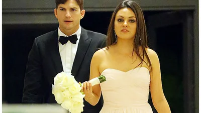 В Интернете появились свадебные фото Эштона Катчера и Милы Кунис