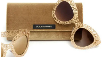 Dolce & Gabbana презентовали очки в золотом кружеве 