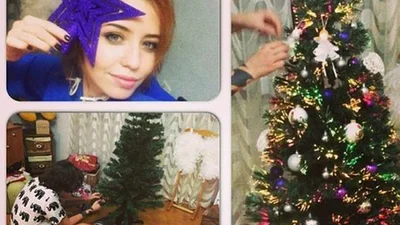 Звезды в Twitter: Надя Дорофеева показала свою елку