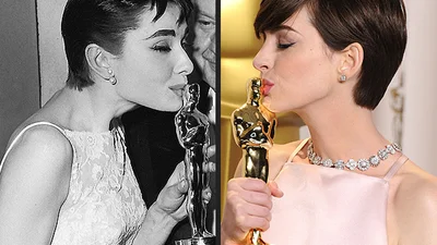 Взрослый поцелуй: знаменитости целующие «Оскар»