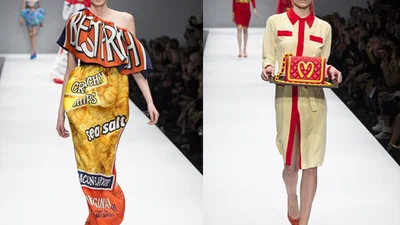Фаст-фуд мода от Moschino