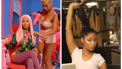 Ники Минаж показала настоящий цвет волос