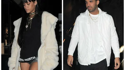 Рианна поддержала своего нового бойфренда Дрейка