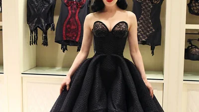 Дита фон Тиз презентовала сексуальное ретро-белье