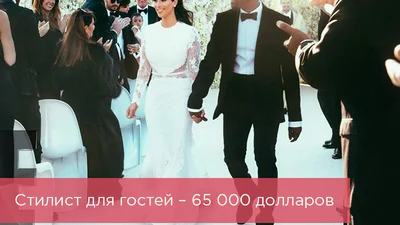 Во сколько обошлась свадьба Ким Кардашьян и Канье Уэста