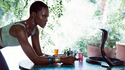 Оскароносная актриса Люпита Нионго в новой фотосессии Vogue