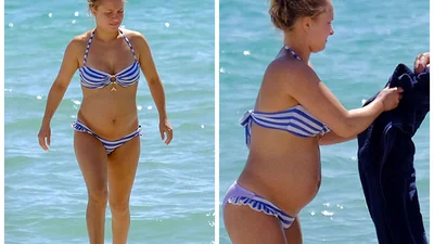 Беременная Хайден Панеттьери оголила живот