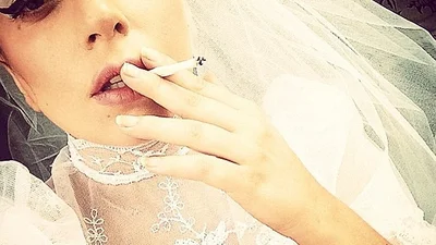 Lady Gaga показала свое свадебное платье
