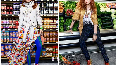 Кристен Стюарт устроила модную фотосессию в супермаркете