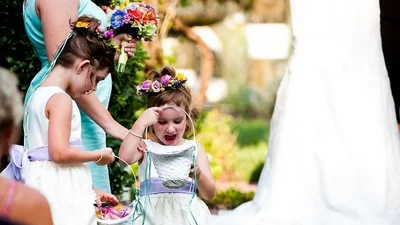 Свадебный сюрприз для малышки удивил всех гостей